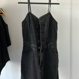 Long Black Jean Jumper